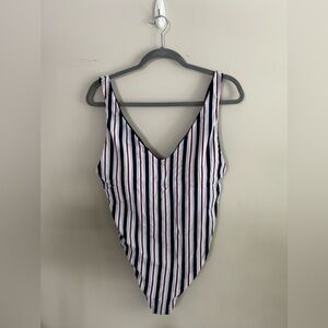 Red White & Blue BCA By Rebecca Virtue Reversible One Piece 12